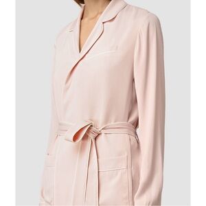 Allsaints satin Ivana blazer pink